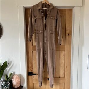Young Fabulous & Broke Tan Utility Jumpsuit